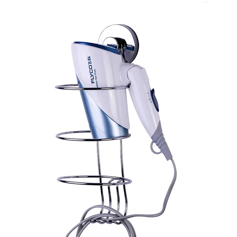 Хромированная стойка для фена без сверления сильный всасывающий крючок|dryer rack|hair