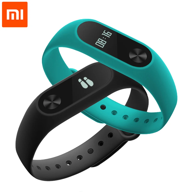 Оригинал Xiaomi Mi Band 2 MiBand с дисплеем Смарт Браслет Сердечного Ритма Фитнес