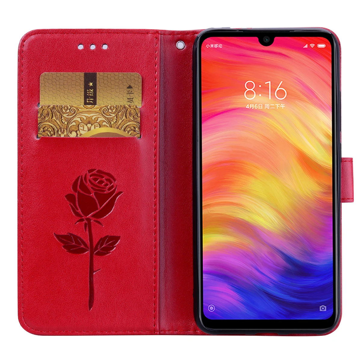 Чехол для телефона с цветочным рисунком Xiaomi Redmi Note 7 Pro Go откидная Силиконовая