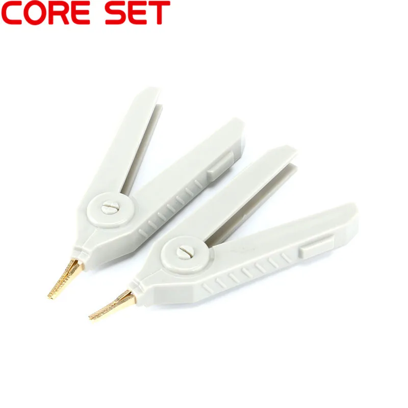 Зажим типа крокодил 90 мм медная позолоченная пластина Kelvin 3 шт./компл. серый +