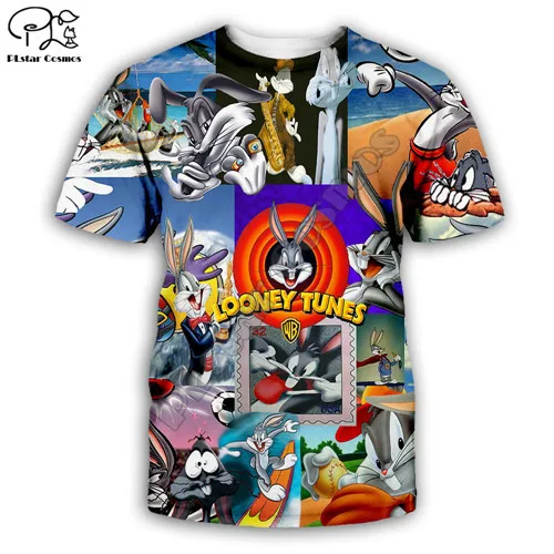 Мужские толстовки Looney ttes Bugs Bunny с 3d принтом; толстовки с героями мультфильмов; Повседневный пуловер унисекс на молнии; осенний спортивный костюм в стиле Харадзюку