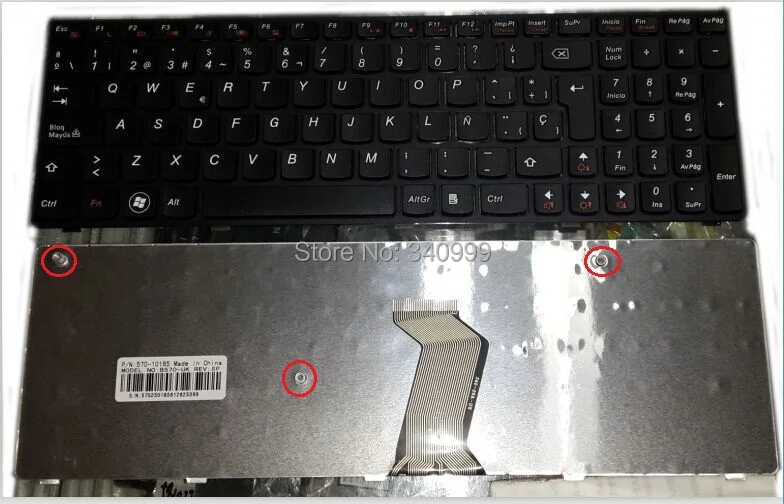 Новая клавиатура для ноутбука Lenovo IdeaPad V570 B570 Z570 B570A B570G B575 Z575 B590 25-013358 испанская