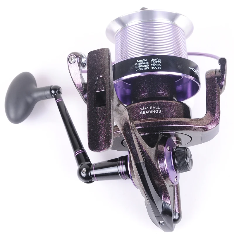 Hynix 8000 13 + 1BB long shot reel casting for carp and salt water surf spinning big sea fishing Metal Fishing Reel | Спорт и