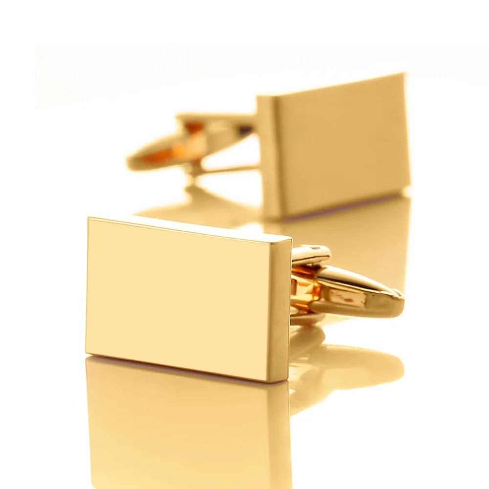 Gold Plated Пользовательские Запонки Свадебные подарки персонализированные запонки для мужской рубашки Щепка индивидуальные гравированная запонка Для мужчин Gemelos Имя ювелирные изделия - Окраска металла: Gold Plated