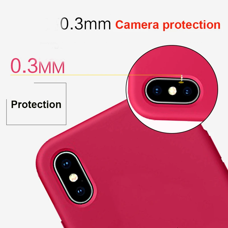 Оригинальный жидкий силиконовый чехол для телефона iphoneX Одноцветный матовый