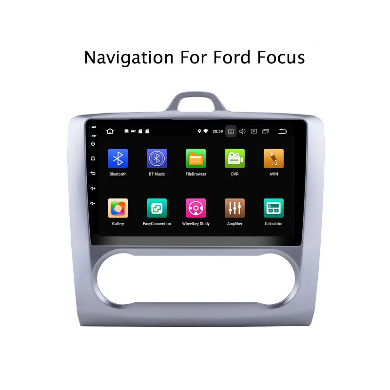 9&quot 4G RAM 32G ROM Octa Core Android 8.0 Car DVD GPS For Ford Focus 2006 2007 2008 2009 2010 2011 2012- AT Radio Stereo | Автомобили и