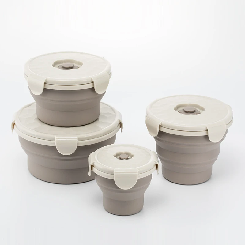 TUUTH силиконовый Ланч-бокс для здоровья Matetial BPA складная чаша для еды, контейнер портативный для детей, для пикника, офиса, студентов