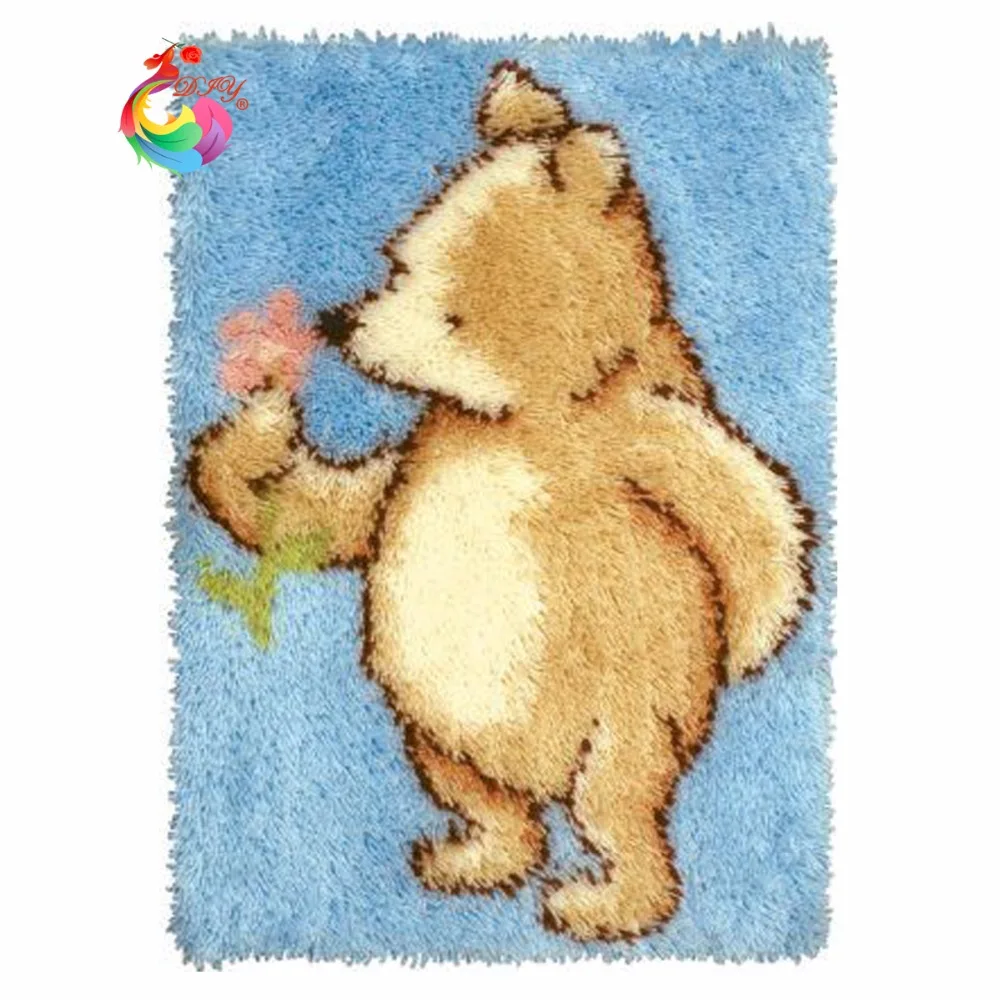 Домашний декор наборы крючков для вышивки нитки ковров вышивка крестом медведем