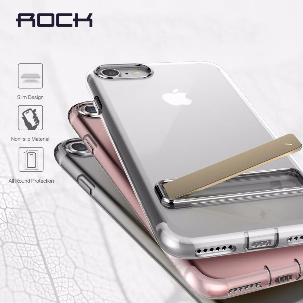 Рок ТПУ Kickstand чехол для iPhone 7/7 Plus тонкий 0.6 мм iPhone7 |