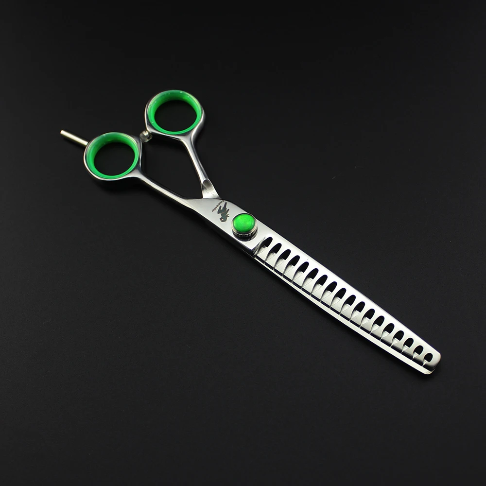 7inch Fish bone scissors professional hairdressing salon barber hair pet dog grooming shears high quality | Красота и здоровье