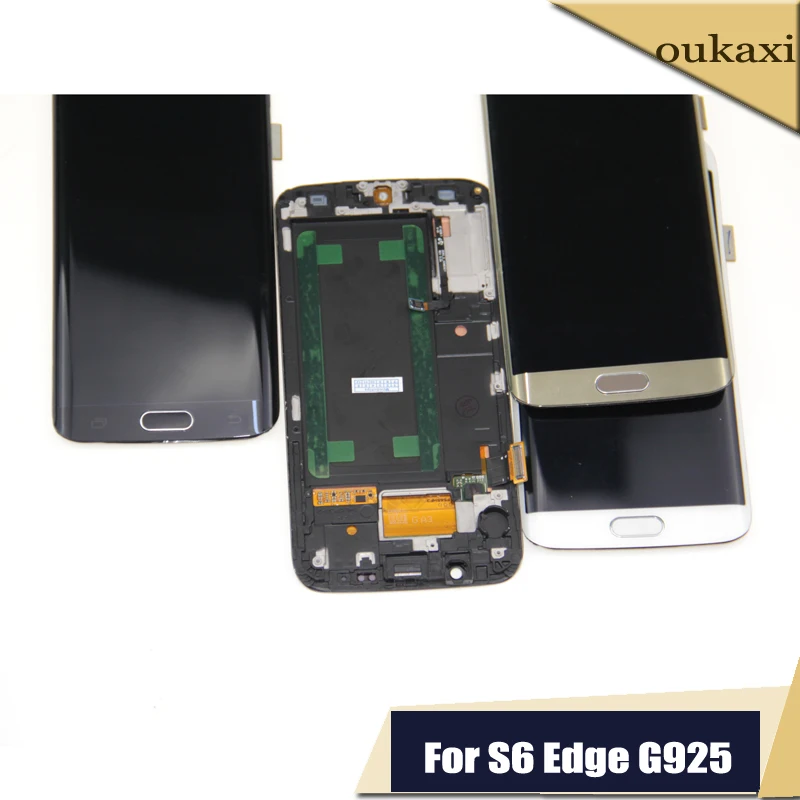 Новый ЖК-дисплей для Samsung Galaxy S6 Edge сенсорный экран дигитайзер сборка G925 G925F G925i |