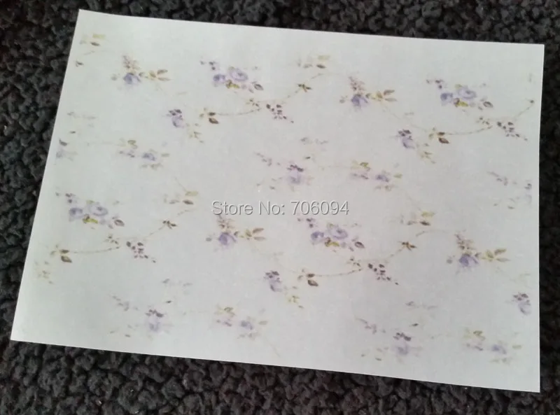 

15x21cm(5.91''x8.27'') purple flower Handmake Soap Wrapping Paper custom Oil Proof Paper Gift Wrapper,200pcs/lot