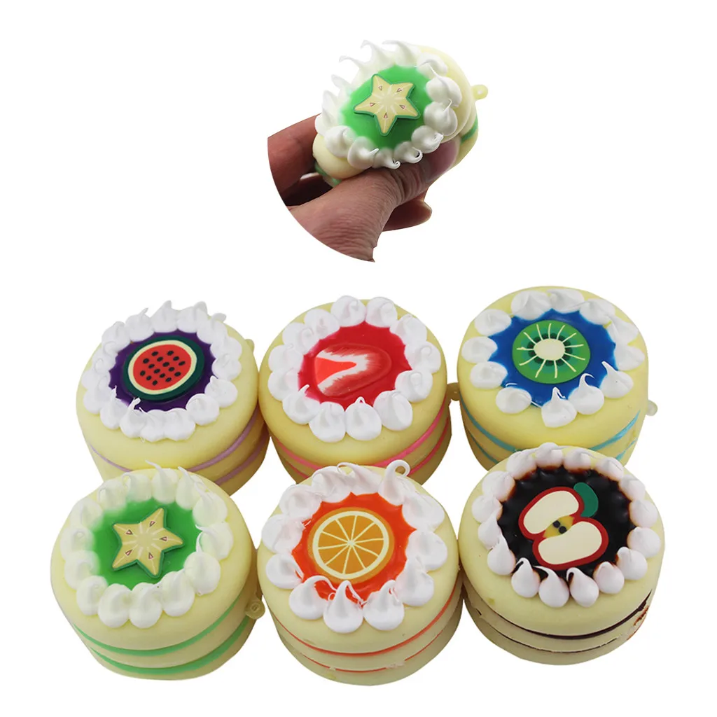 6 шт. новый мягкий красочный мультфильм Мороженое Сжимаемый медленно