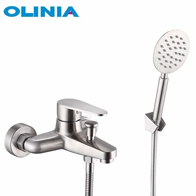 304 Stainless Steel Olinia смеситель для ванной нержавеющяя сталь кран для ванной смеситель для ванны смеситель для ванной с душем смеситель в ванную смеситель для душа смеситель ванна OL98802 - Цвет: 304 Stainless Steel