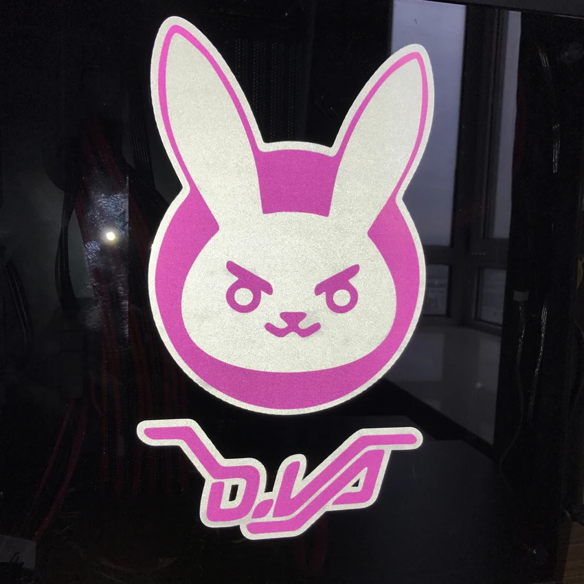Светоотражающая наклейка для Overwatch D. VA Кролик Фигурка игра DVA наклейка s аксессуары для мотоциклов Автомобильный Стайлинг Универсальный