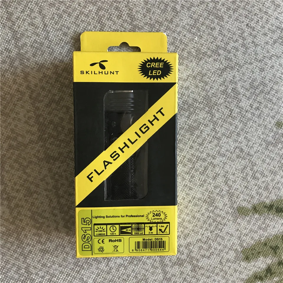 Высокопроизводительный Skilhunt DS10 CR123 Cree светодиодный EDC фонарик DS15 14500 AA фонари с магнитом на хвостовой части стенд