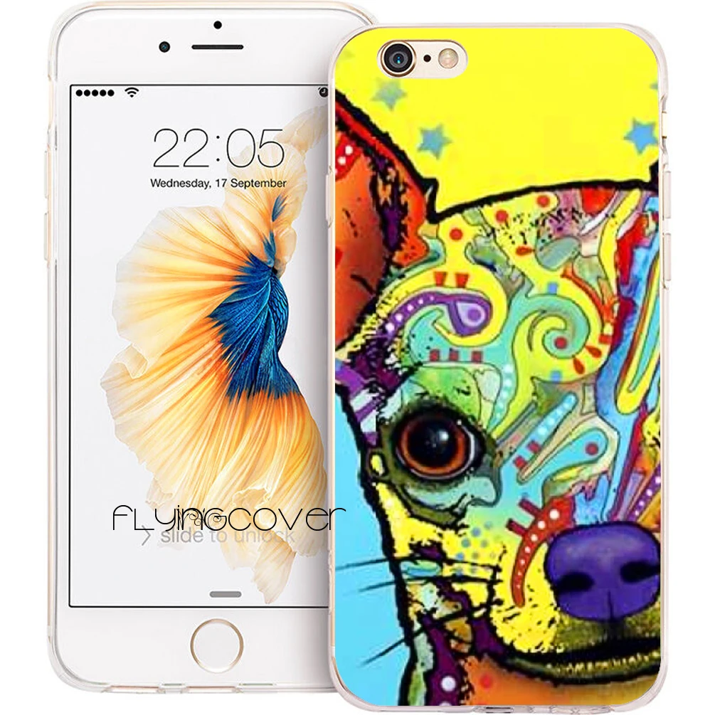 Coque собака породы чихуахуа прозрачные мягкие силиконовые чехлы для телефонов iPhone