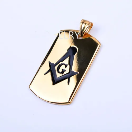 Заказная Мужская Золотая масонская собачья бирка из нержавеющей стали, низкая цена, Золотая масонская собачья бирка, горячая Распродажа, стальная краска, собачья бирка (art.: 78b01bb6f) - 78b01bb6f