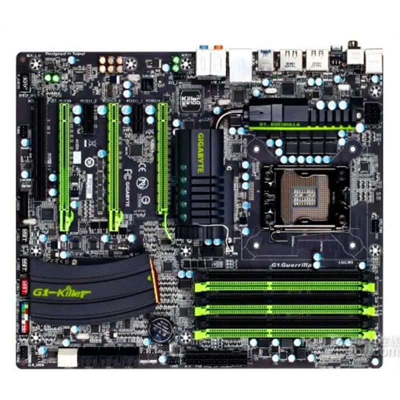 Оригинальная материнская плата LGA1366 для Gigabyte GA G1.Guerrilla 1366 pin X58 поддержка L5639