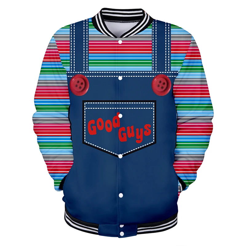 3d Baseball Jacket Coat Funny Good Guys Print Fashion Men Women Hoodie Sweatshirts Unisex Long Sleeve 3D Hoodies Jackets Top 4XL | Мужская