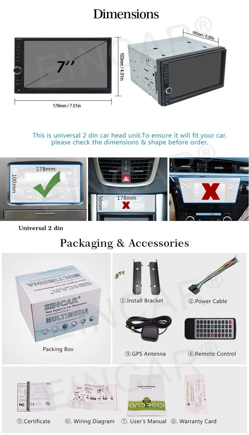 Eincar задняя камера + Android 6 0 GPS стереооборудование для автомобиля автомобильное