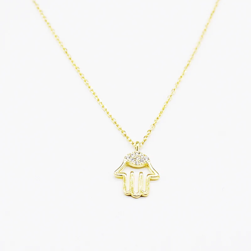 

Seanlov Golden-Plated Buddha's-hand Pendant Necklace For Women Fine Jewelry