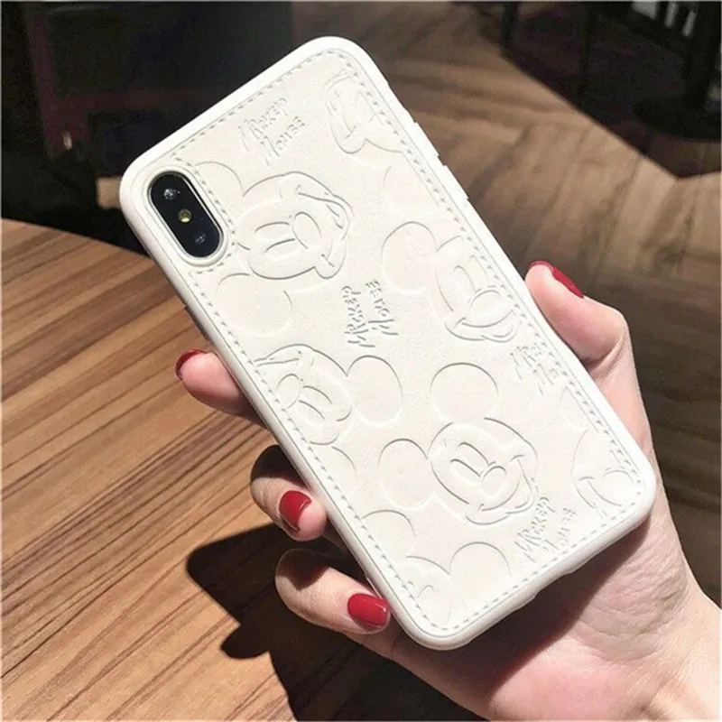 Чехол для Телефона iPhone X XS Max XR мультяшный Микки чехол телефона милый мягкий 6 6s Puls 7