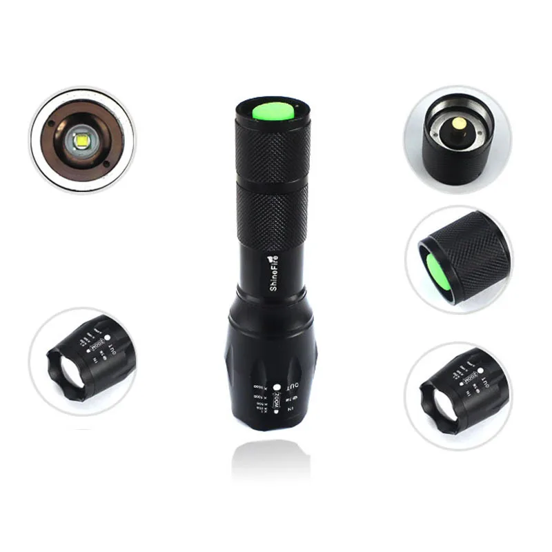 CREE xm-l T6 2200 люмен CREE светодиодный фонарик Масштабируемые CREE LED 18650 фонарик torch light