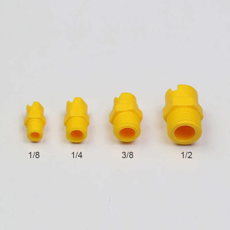 

1/8" 1/4" 3/8" 1/2"plastic Flat Fan Nozzle Industrial Cleaning Spray Nozzle