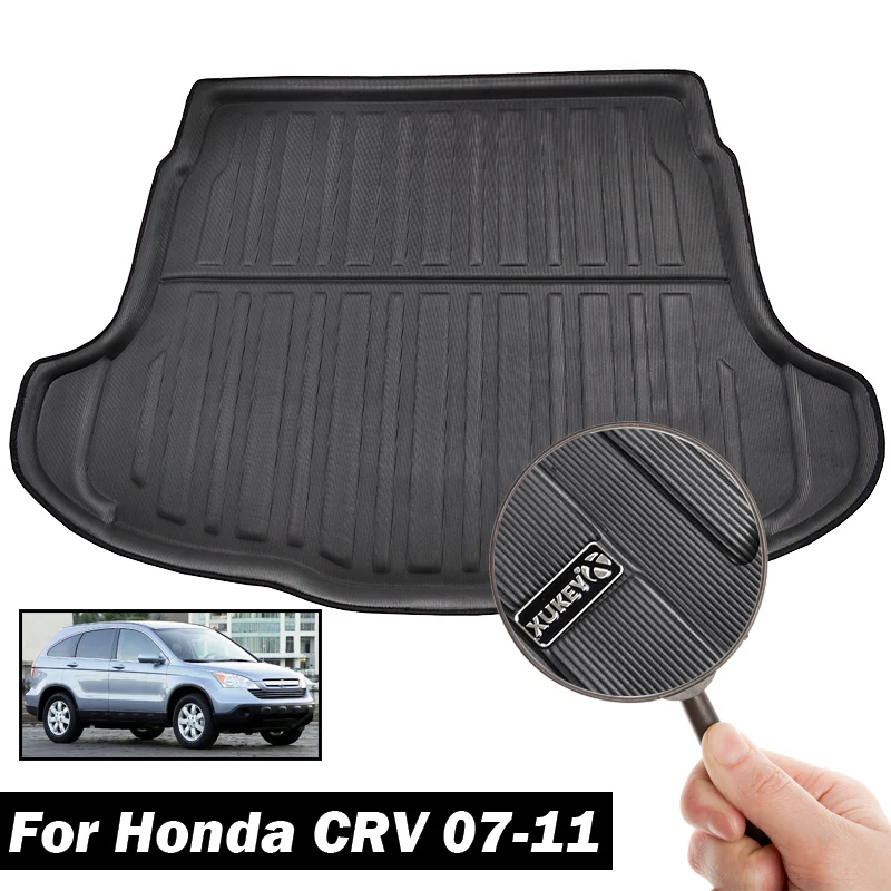 Фото Аксессуары для Honda CR-V CRV 2007 2008 2009 2010 2011 коврик для багажника заднего автомобиля, коврик для багажника, напольный лоток, грязезащитный ковер №4