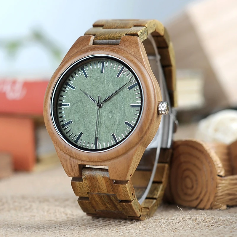 BOBO BIRD WG19 мужские роскошные брендовые зеленые часы из сандалового дерева