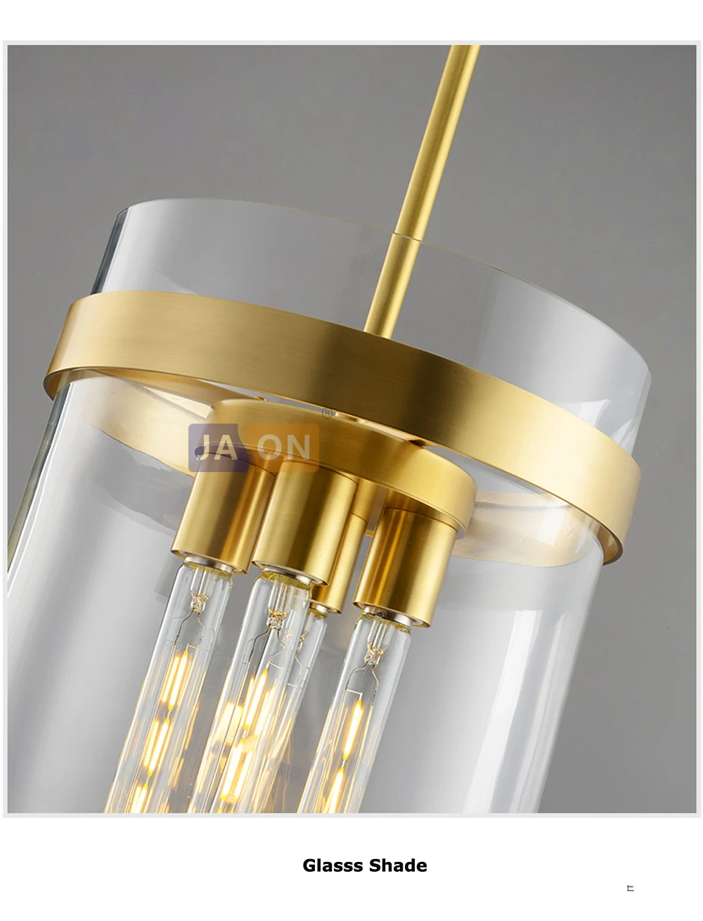 Led e27 Американский медный стеклянный золотой люстра освещение Lamparas De Techo подвесной светильник Lampen для столовой