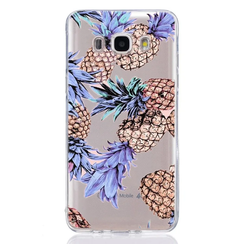 Для Samsung Galaxy A3 A5 2016 2017 A300 A320F A510 A520F TPU цветной мягкий чехол с рисунком ананаса