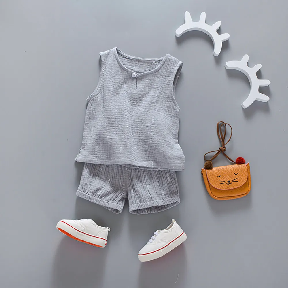 

2019 2PC Toddler Kids Baby Boy Print T shirt Tops+Shorts Outfits Clothes Set