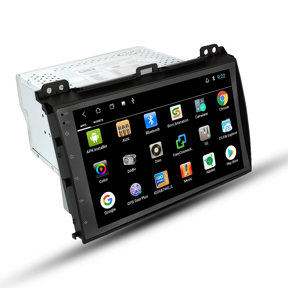 EKIY 9 ''ips 2 Din Android 8,1 четырехъядерный Автомобильный мультимедийный плеер для Toyota Prado 120 Land Cruiser gps навигация Стерео Авторадио