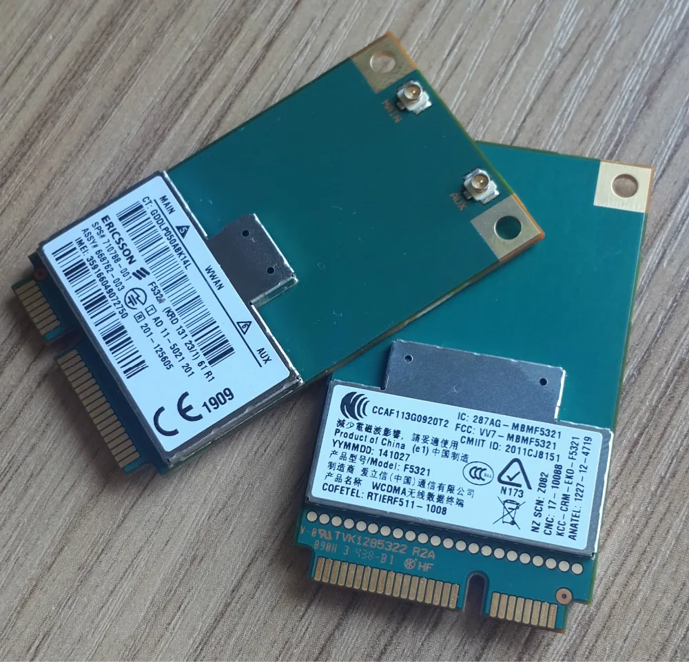 F5321GW F5321 Mini PCIE WCDMA 3G WWAN WLAN Wireless WIFI Card for HP/DELL Latitude 3330 laptop Notebook New JINYUSHI STOCK |