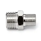 Серебристый адаптер для шланга аэрографа, 1 шт., фитинг, коннектор 14 дюйма с наружной резьбой BSP на наружную резьбу 18 дюйма с высокой твердостью BSP