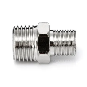 Серебристый адаптер для шланга аэрографа, 1 шт., фитинг, коннектор 14 дюйма с наружной резьбой BSP на наружную резьбу 18 дюйма с высокой твердостью BSP
