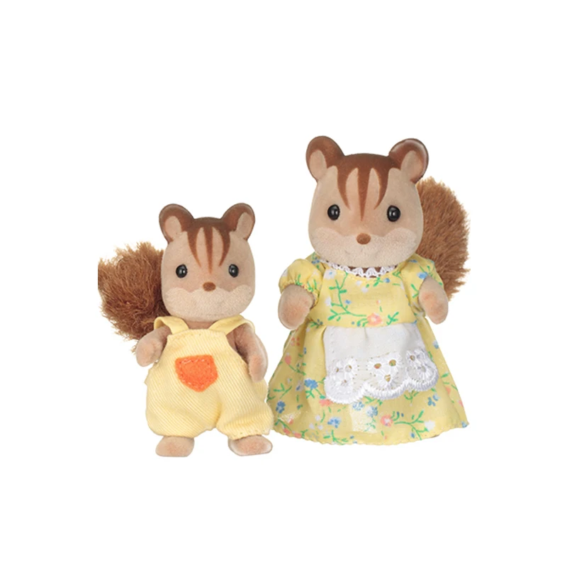 Sylvanian Family Squirrels Dollhouse набор из 4 предметов игрушки для родителей и детей подарок