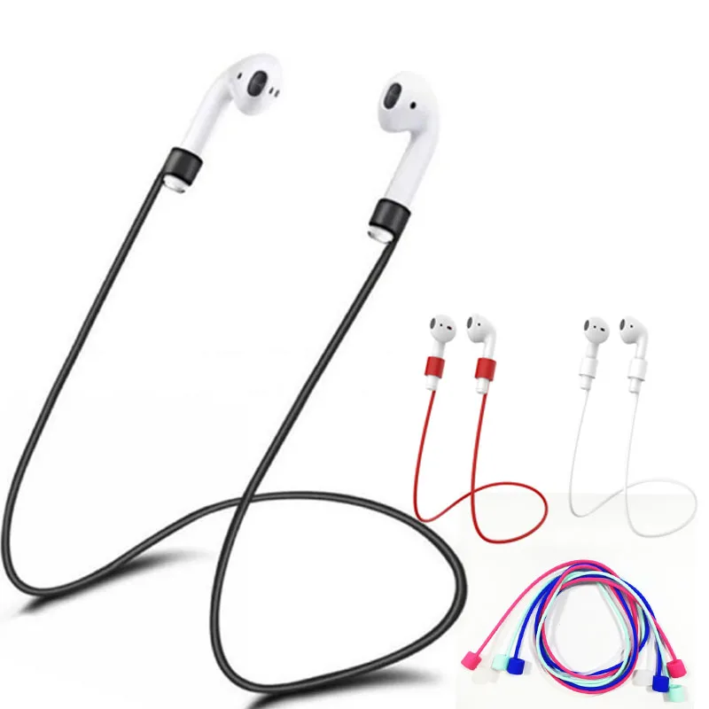 Для Apple AirPods ремешок для наушников Аксессуары Анти-потеря ремешок для наушников для Air Pods гарнитура силиконовый шнур-кабель веревка