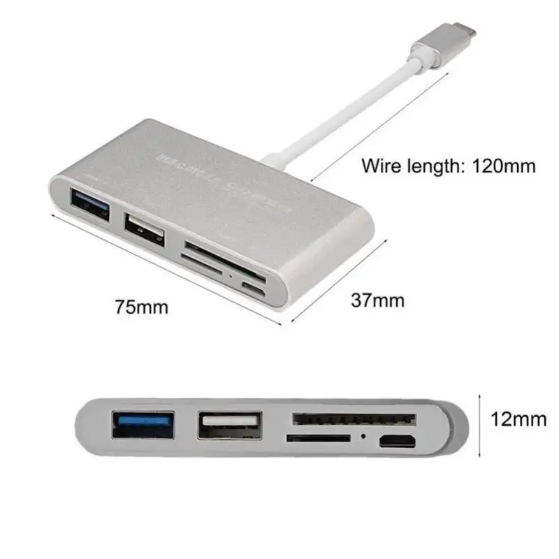 USB-C to USB 3.0 Usb2.0 SD/TF Card Reader Micro usb Type-C Adapter High Speed Combo Hub Converters For Macbook Air for Dell XPS |