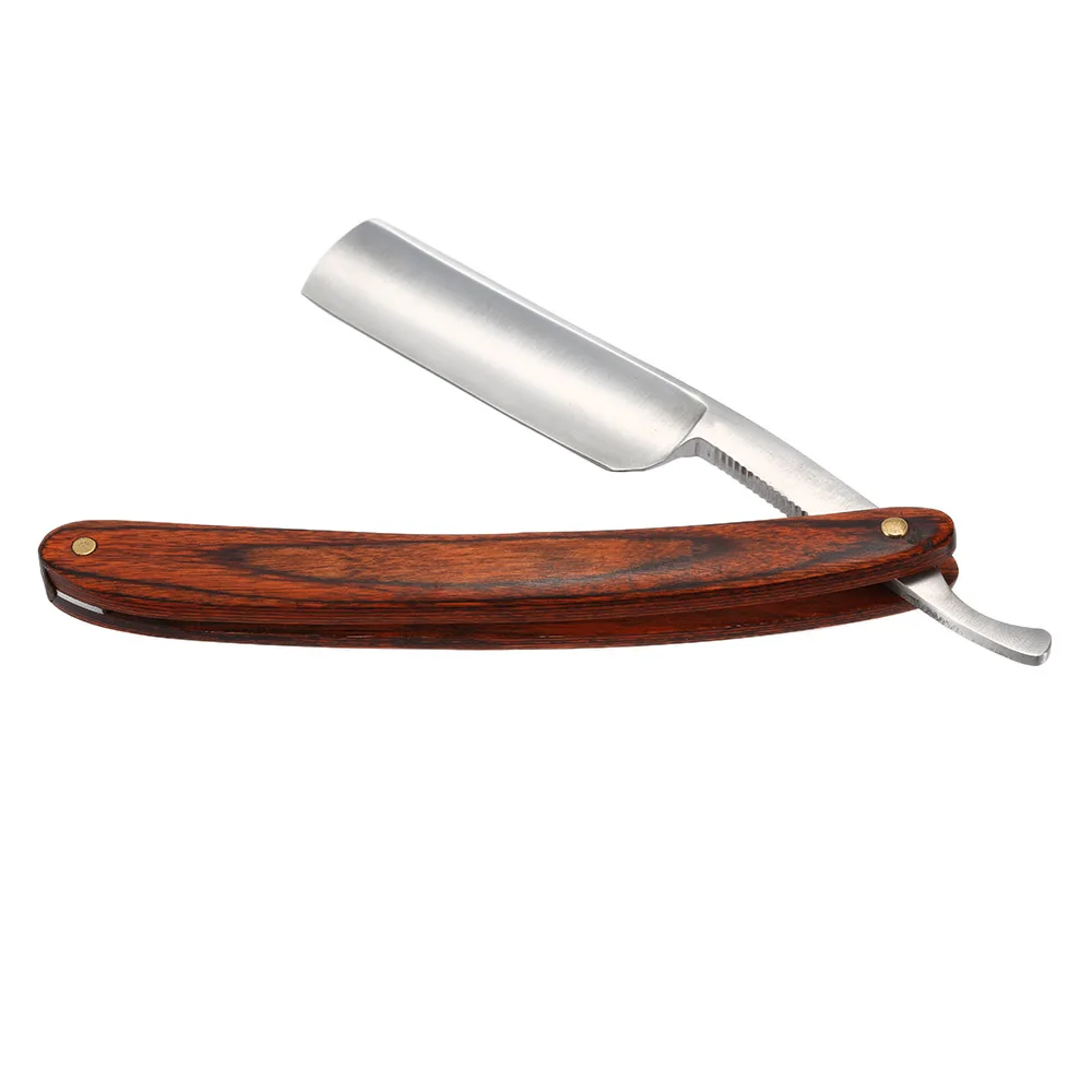 Новая прямая Мужская бритва в стиле ретро складная из углеродистой стали для