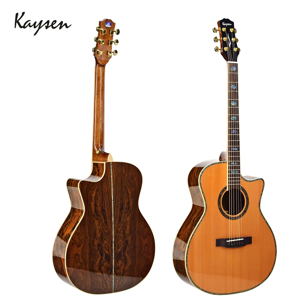 Kaysen 41 дюймов гитара AA класс ель одноплатная из красного дерева высокого класса