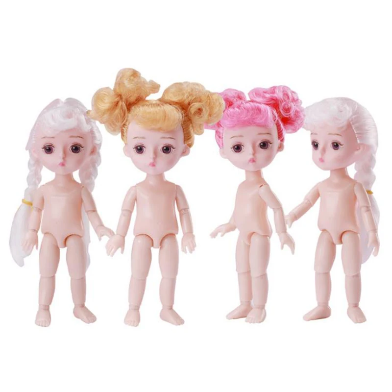 15 см BJD кукла золотые волосы девушки одеваются куклы 13 игрушка на шарнирах с 3D