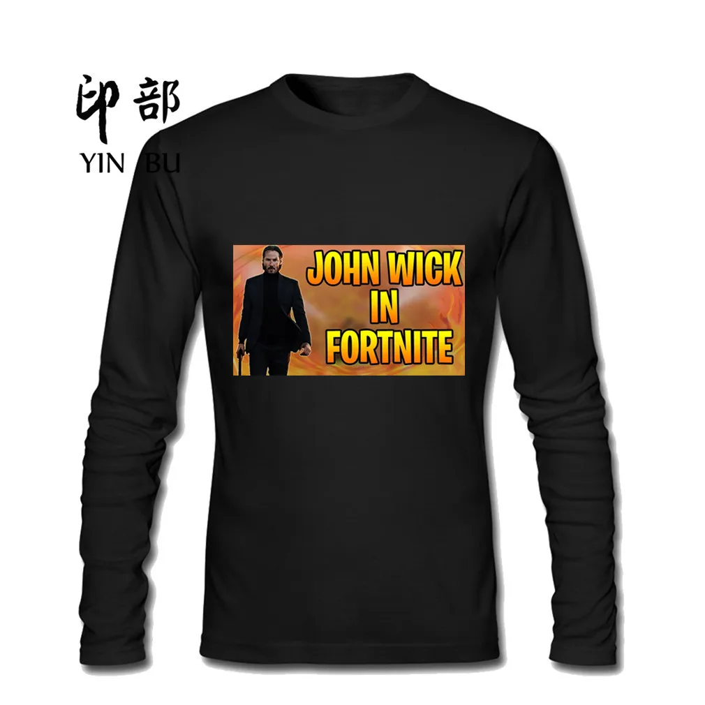 Джон фитиль в fortnite футболка 2018 Camisetas Masculina мужской натуральный Хлопковые