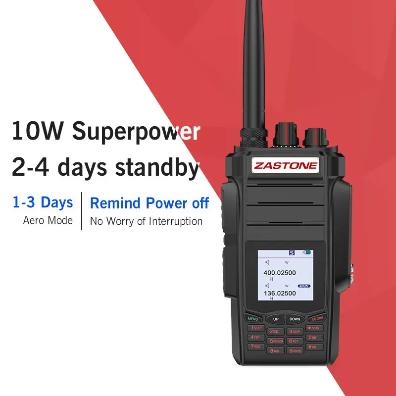 Zastone A19 10 Вт двухсторонняя рация 136-174/400-480 МГц UHF VHF Ham портативная двухсторонняя рация 5-10 км 2800 мАч