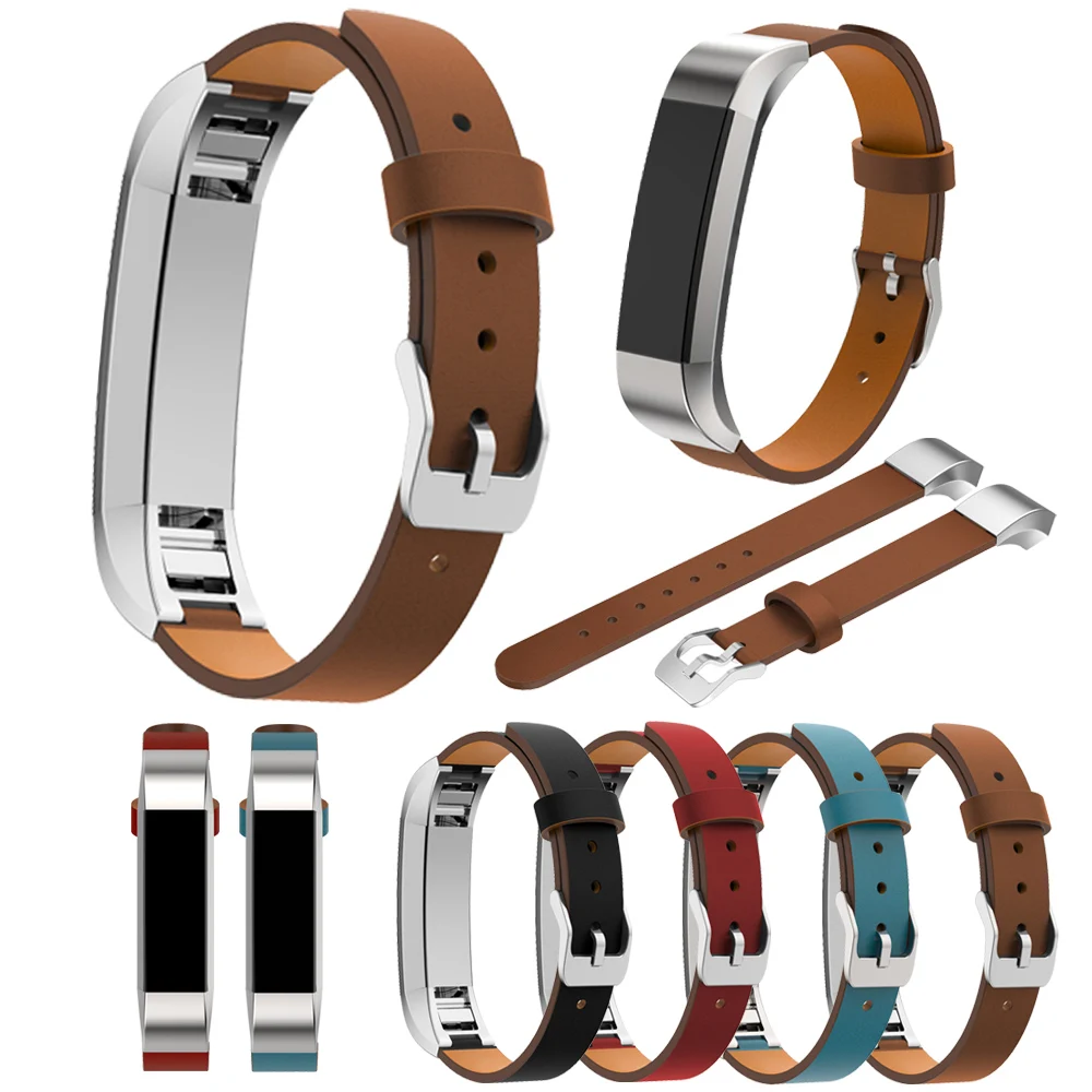 Роскошный классический ремешок из натуральной кожи для наручных часов Fitbit Alta HR