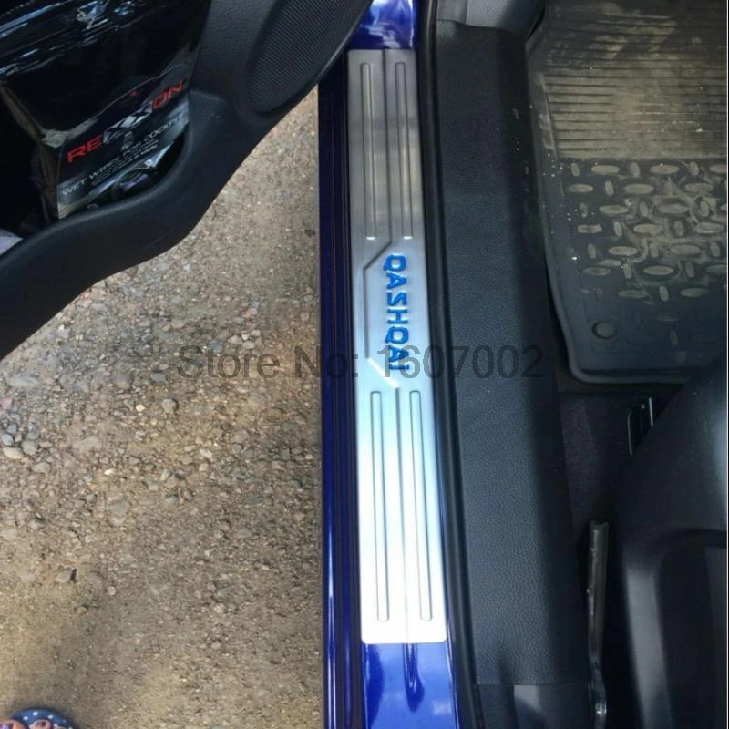Для Nissan Qashqai J11 2015 2016 Накладка на порог из нержавеющей стали защита педали