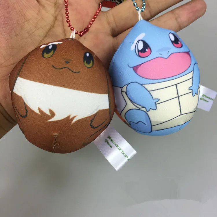 Pikachu Eevee белки Bulbasaur Mewtwo Jigglypuff 5 см Плюшевые игрушки Аниме мягкие куклы игрушка