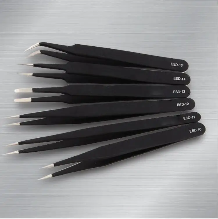 Антистатические пинцеты из нержавеющей стали промышленные немагнитные